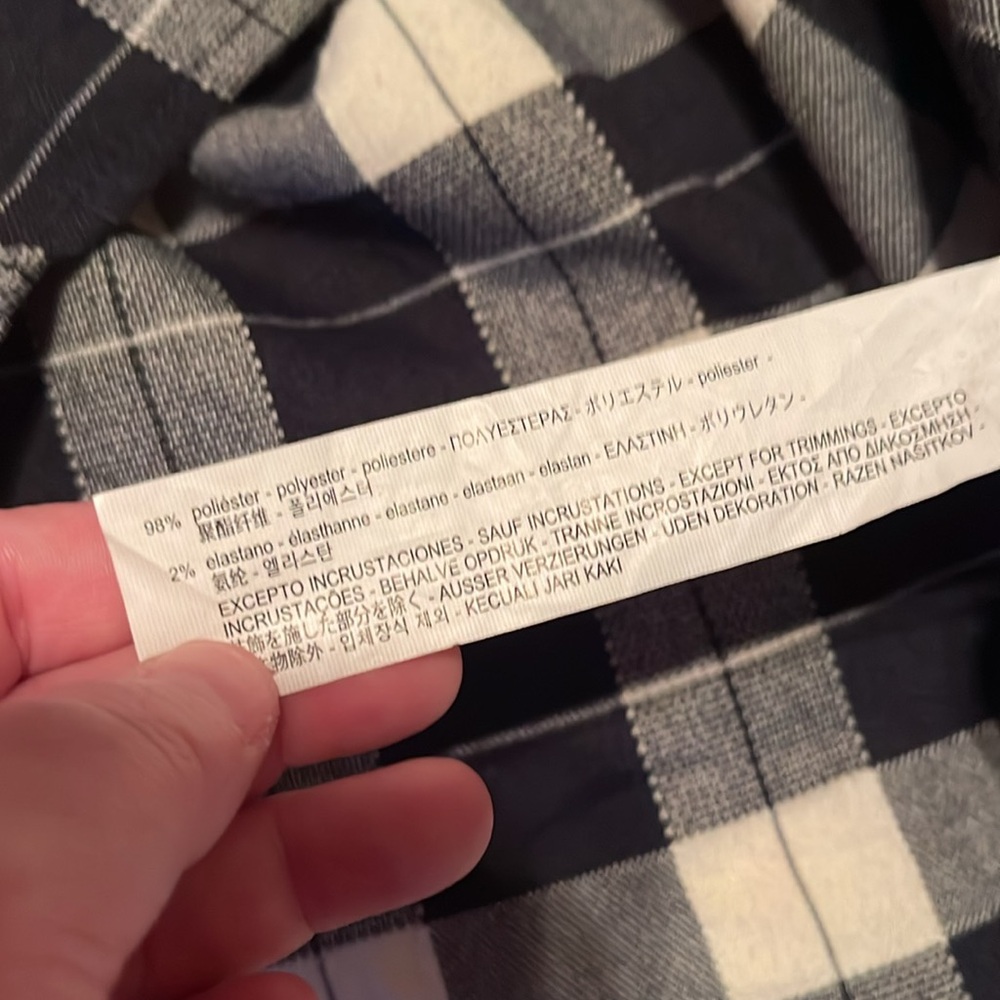 Zara plaid shirt dress gem collar size medium - Picture 5 of 7